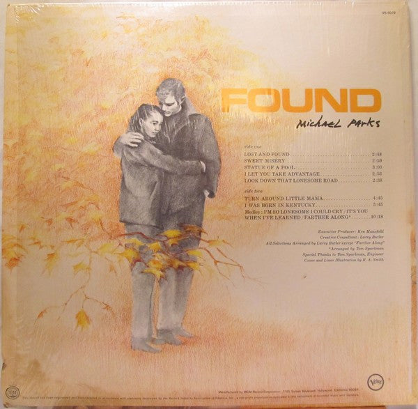 Michael Parks (3) : Lost And Found (LP, Album)