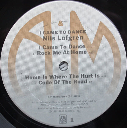 Nils Lofgren : I Came To Dance (LP, Album, Mon)