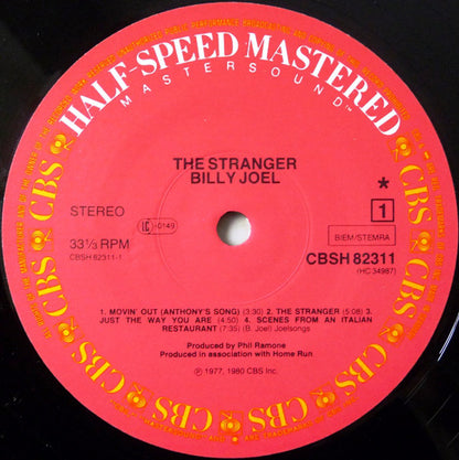 Billy Joel : The Stranger (LP, Album, RE, RM, Hal)