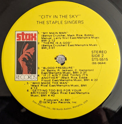 The Staple Singers : City In The Sky (LP, Album, Son)