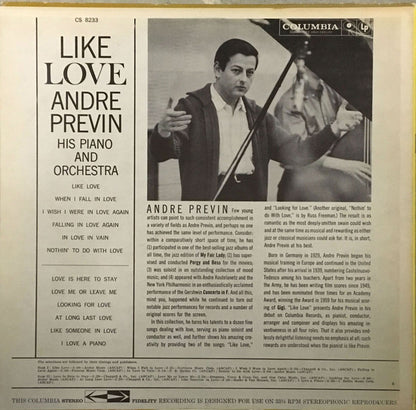 André Previn : Like Love (LP, Album)