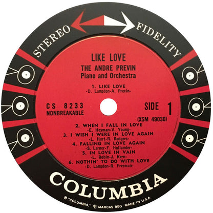 André Previn : Like Love (LP, Album)