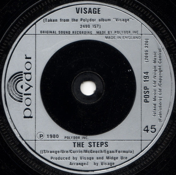 Visage : Fade To Grey (7", Single, Sil)