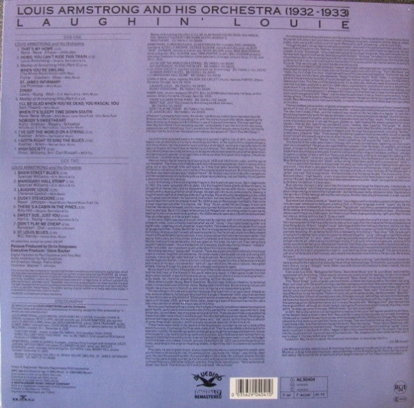 Louis Armstrong And His Orchestra : Laughin' Louie (LP, Comp, RM)