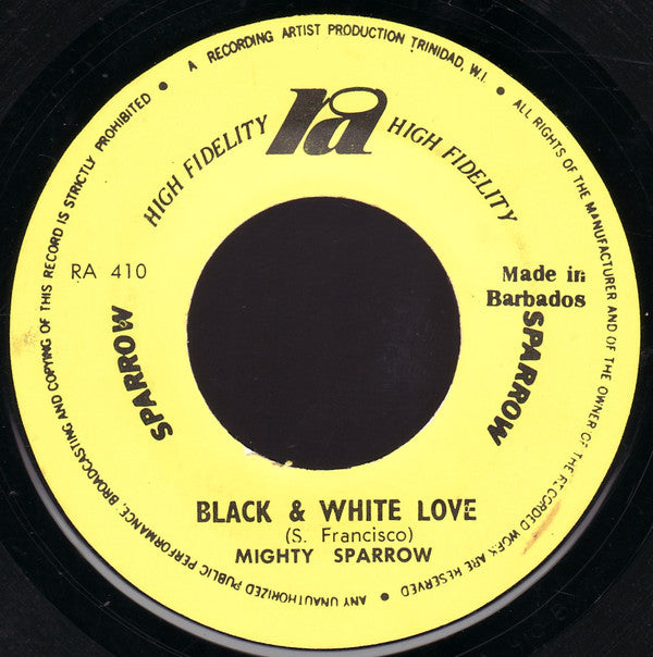 Mighty Sparrow : Bang Bang Lulu / Black & White Love (7")