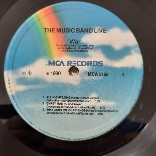 War : The Music Band Live (LP)