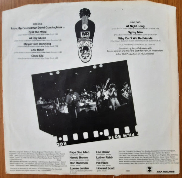 War : The Music Band Live (LP)