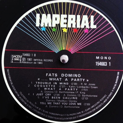 Fats Domino : What A Party! (LP, Album, RE)