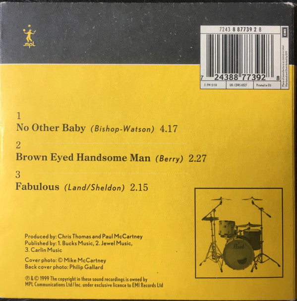 Paul McCartney : No Other Baby / Brown Eyed Handsome Man (Minimax, Single, Mono, Ltd, Car)