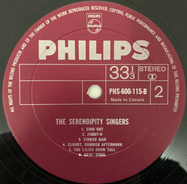 The Serendipity Singers : The Serendipity Singers (LP, Album)