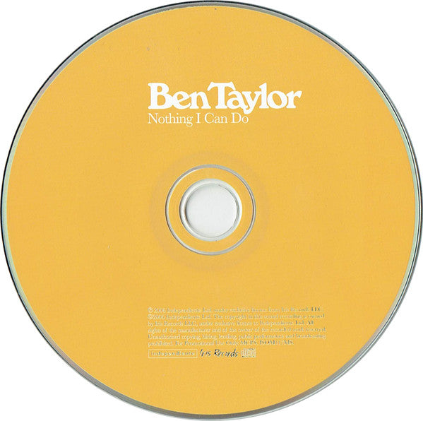 Ben Taylor (2) : Nothing I Can Do (CD, Single)