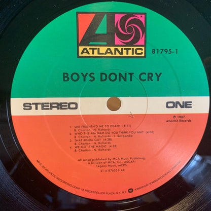 Boys Don't Cry : Boys Don't Cry (LP, Album, AR )