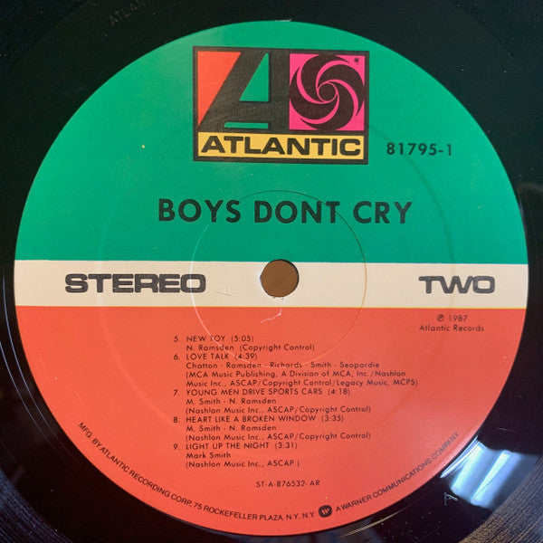 Boys Don't Cry : Boys Don't Cry (LP, Album, AR )