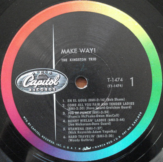 Kingston Trio : Make Way! (LP, Album, Mono, Scr)