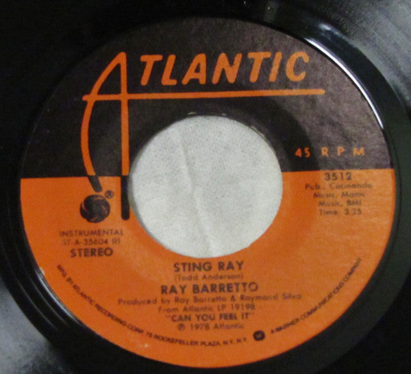 Ray Barretto : Can You Feel It (Let It Groove You) / Sting Ray (7", Single)