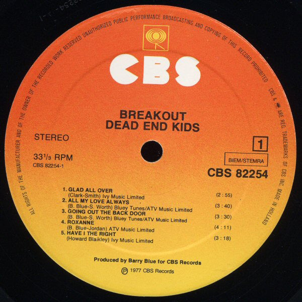 Dead End Kids : Breakout (LP, Album)