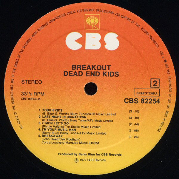 Dead End Kids : Breakout (LP, Album)