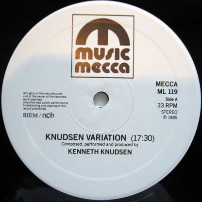 Kenneth Knudsen : Knudsen Variations/Tariqat - Music For The New Danish Dance Theatre (LP)