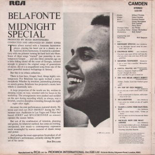 Harry Belafonte : Midnight Special (LP, Album, RE)