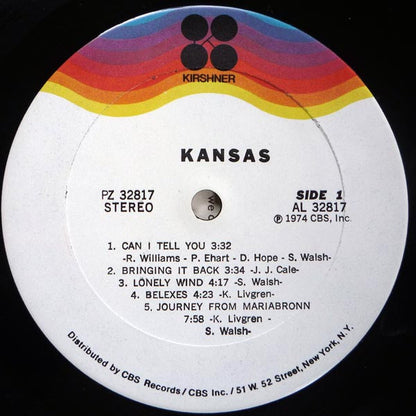 Kansas (2) : Kansas (LP, Album, RE, Car)