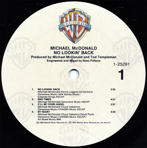 Michael McDonald : No Lookin' Back (LP, Album, All)