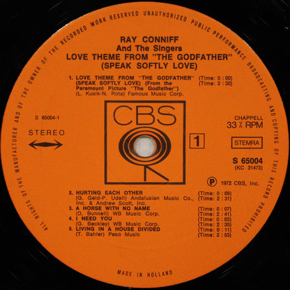 Ray Conniff And The Singers : Love Theme From "The Godfather" (Speak Softly Love) (LP, Album)