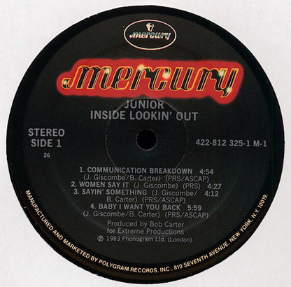 Junior (2) : Inside Lookin' Out (LP, Album)