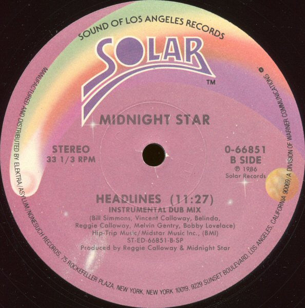 Midnight Star : Headlines (12")