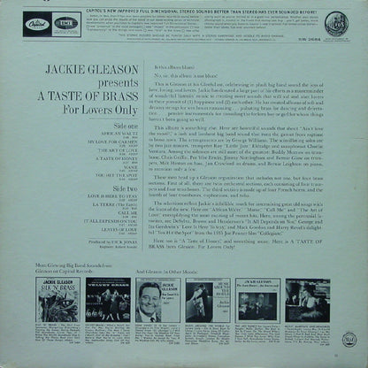 Jackie Gleason : A Taste Of Brass For Lovers Only (LP, Album)