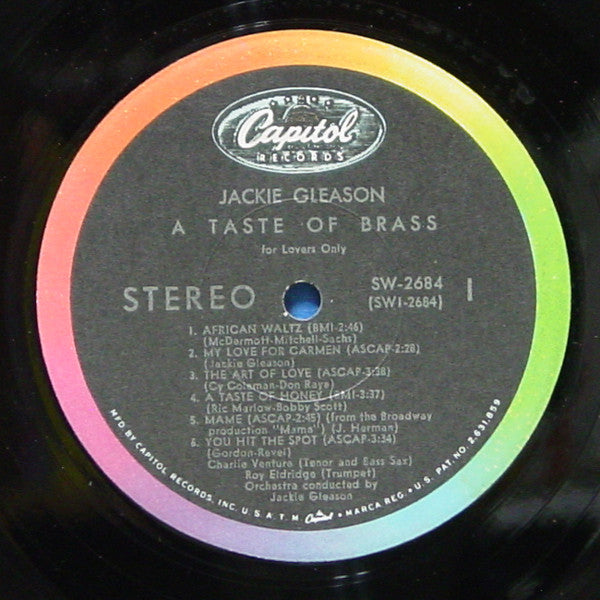 Jackie Gleason : A Taste Of Brass For Lovers Only (LP, Album)