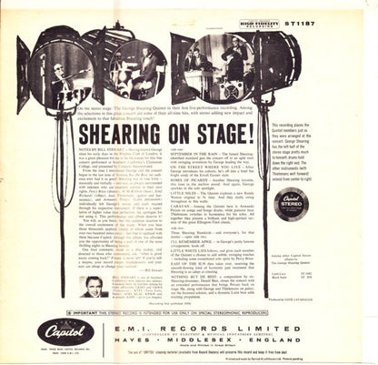 The George Shearing Quintet : Shearing On Stage! (LP, Album)