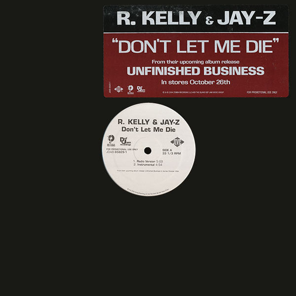 R. Kelly & Jay-Z : Don't Let Me Die (12", Promo)