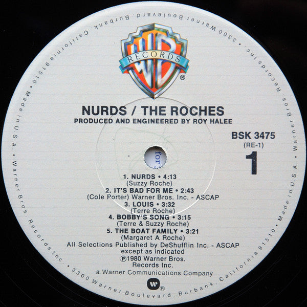 The Roches : Nurds (LP, Album, Los)