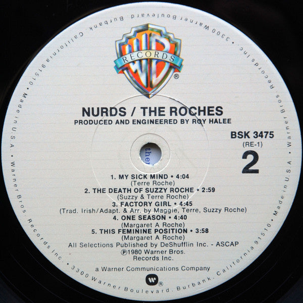 The Roches : Nurds (LP, Album, Los)