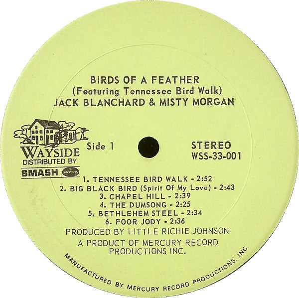 Jack Blanchard & Misty Morgan : Birds Of A Feather (LP, Album)