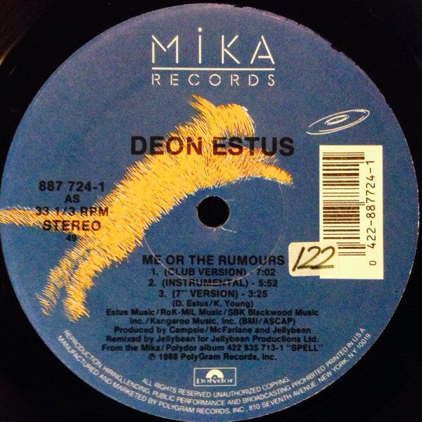 Deon Estus : Me Or The Rumours (12")