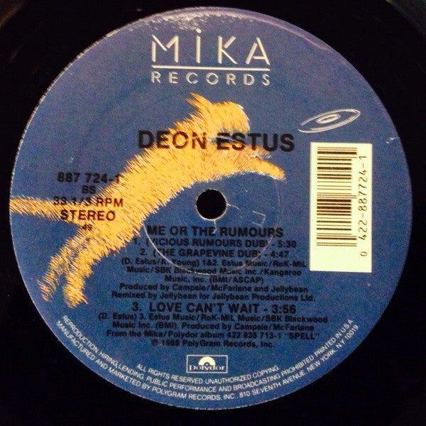 Deon Estus : Me Or The Rumours (12")