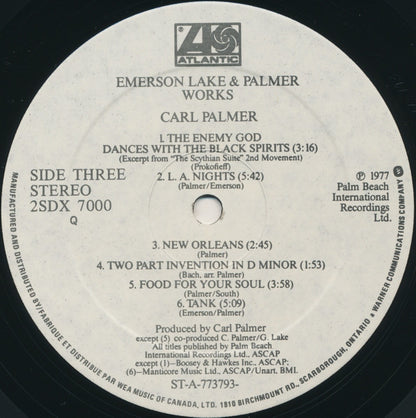 Emerson, Lake & Palmer : Works (Volume 1) (2xLP, Album, Qua)