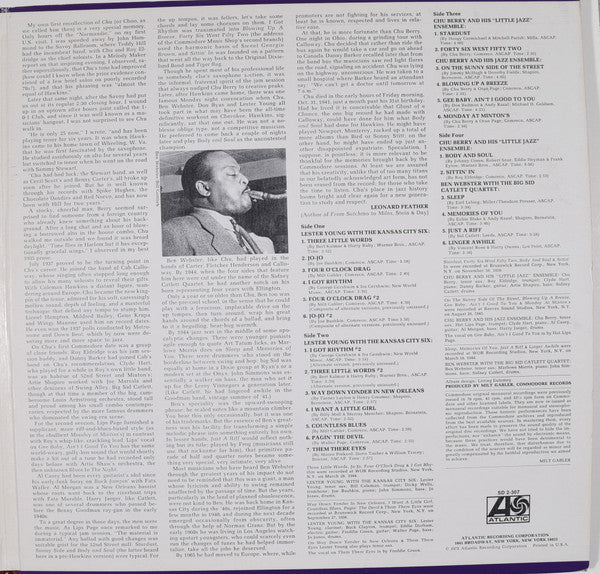 Lester Young, Leon "Chu" Berry & Ben Webster : The Tenor Sax: Lester Young, Chu Berry & Ben Webster (2xLP, Comp, Mono, RI )