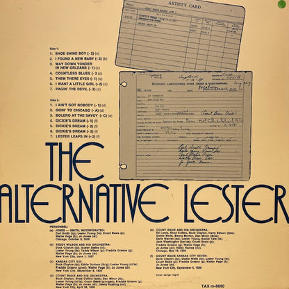 Lester Young : The Alternative Lester (LP, Comp)