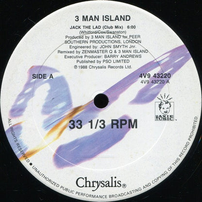 3 Man Island : Jack The Lad (12")