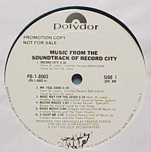 Various : Music From The Soundtrack Of Record City (LP, Album, Promo)