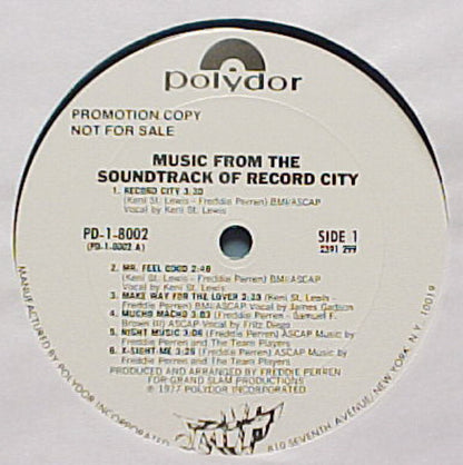 Various : Music From The Soundtrack Of Record City (LP, Album, Promo)