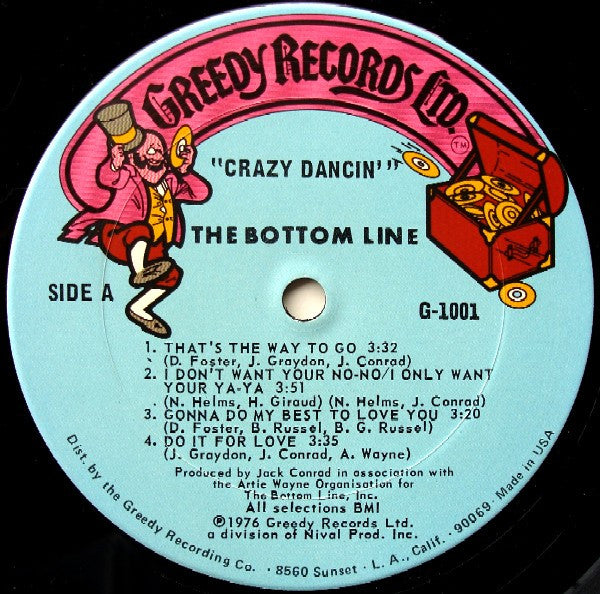 The Bottom Line : Crazy Dancin' (LP, Album)