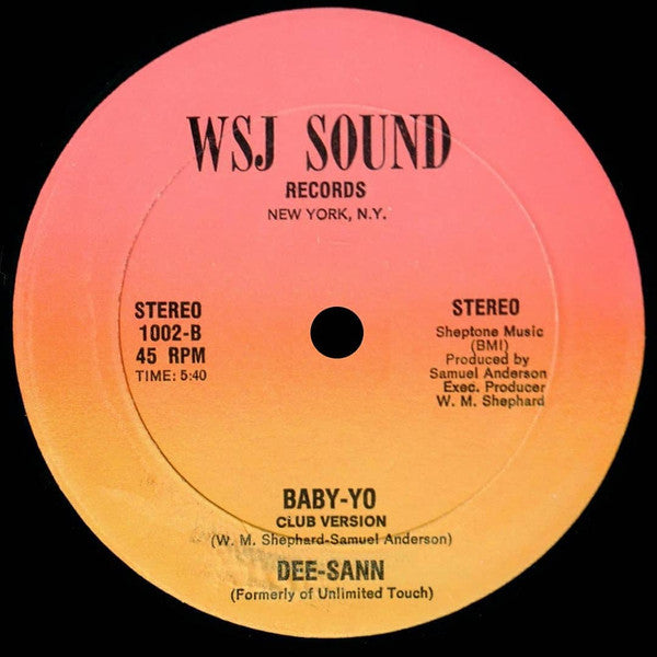 Dee-Sann : Baby-Yo (12")