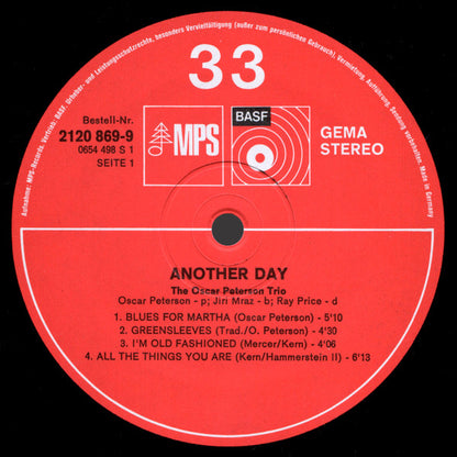 The Oscar Peterson Trio : Another Day (LP, Album, Gat)