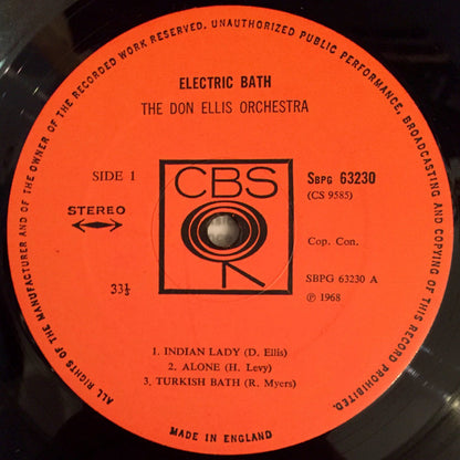 The Don Ellis Orchestra : Electric Bath (LP, Album)