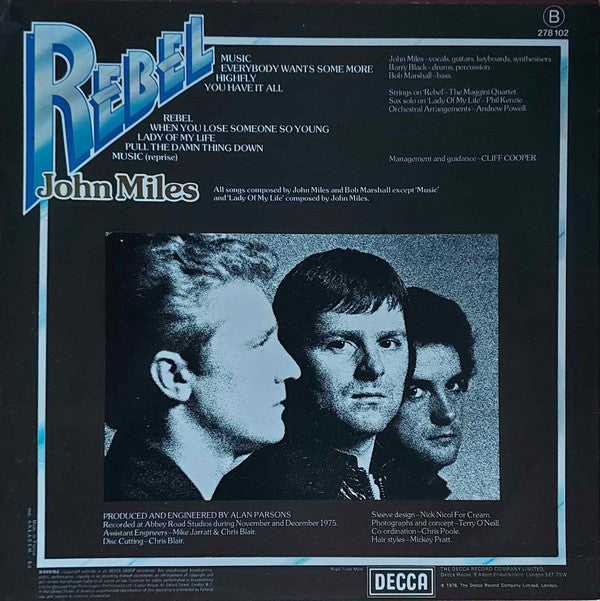 John Miles : Rebel (LP, Album)