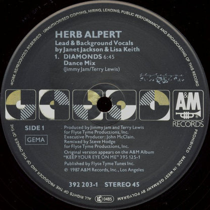 Herb Alpert : Diamonds (12", Single)