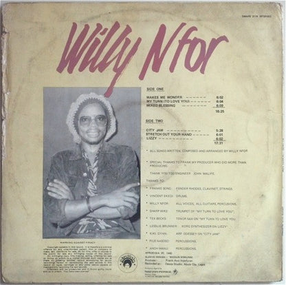 Willy N'For : My Turn (LP)